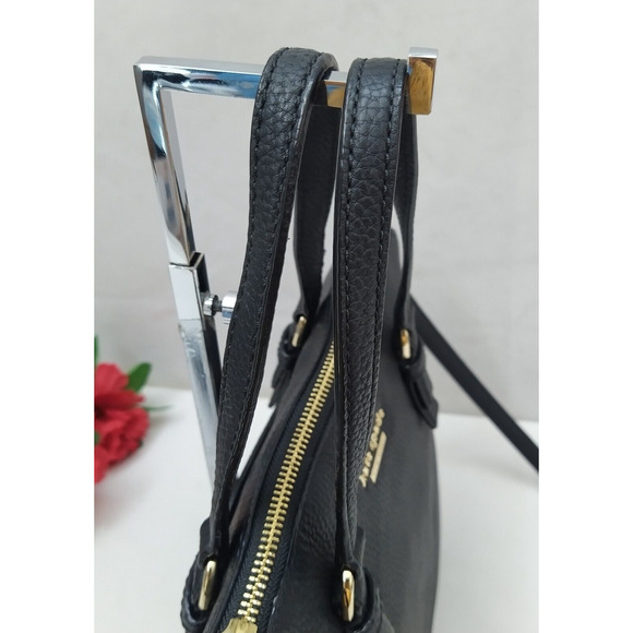 Kate Spade New York Black Pebbled Leather Zipper Closure Crossbody Shoulder Bag - Picture 5 of 16